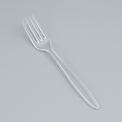 Многоразовые прозрачные вилки, 50 шт.