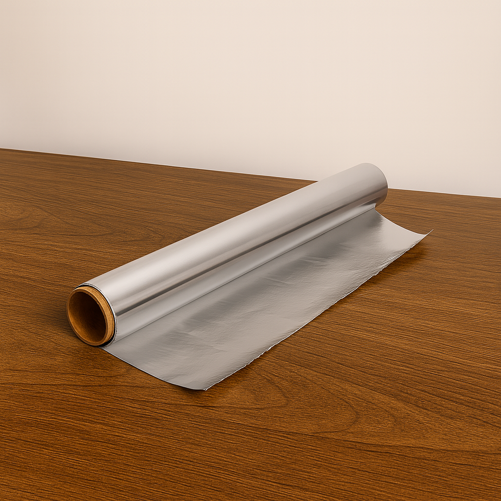 Aliuminio folija 30 cm, 14mk, 0,9 kg rulone