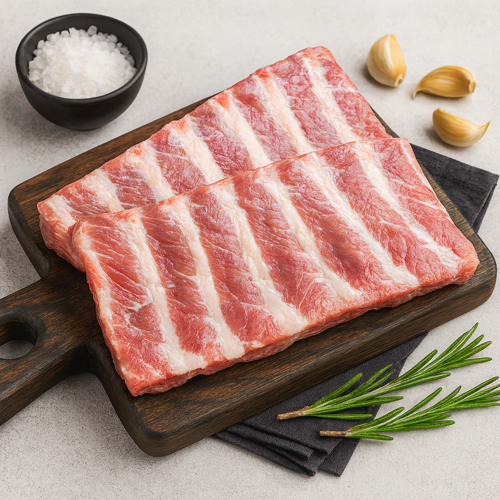 Kiaulienos šonkauliai BBQ nugariniai, ~2-4kg vakuume