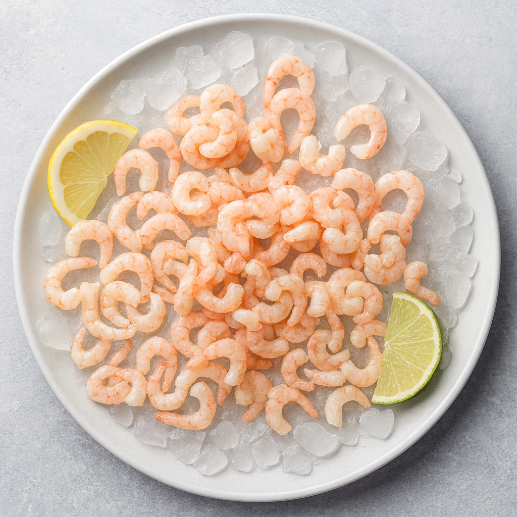 Blyškiosios krevetės nevirtos, valytos 100/200vnt 0,8kg