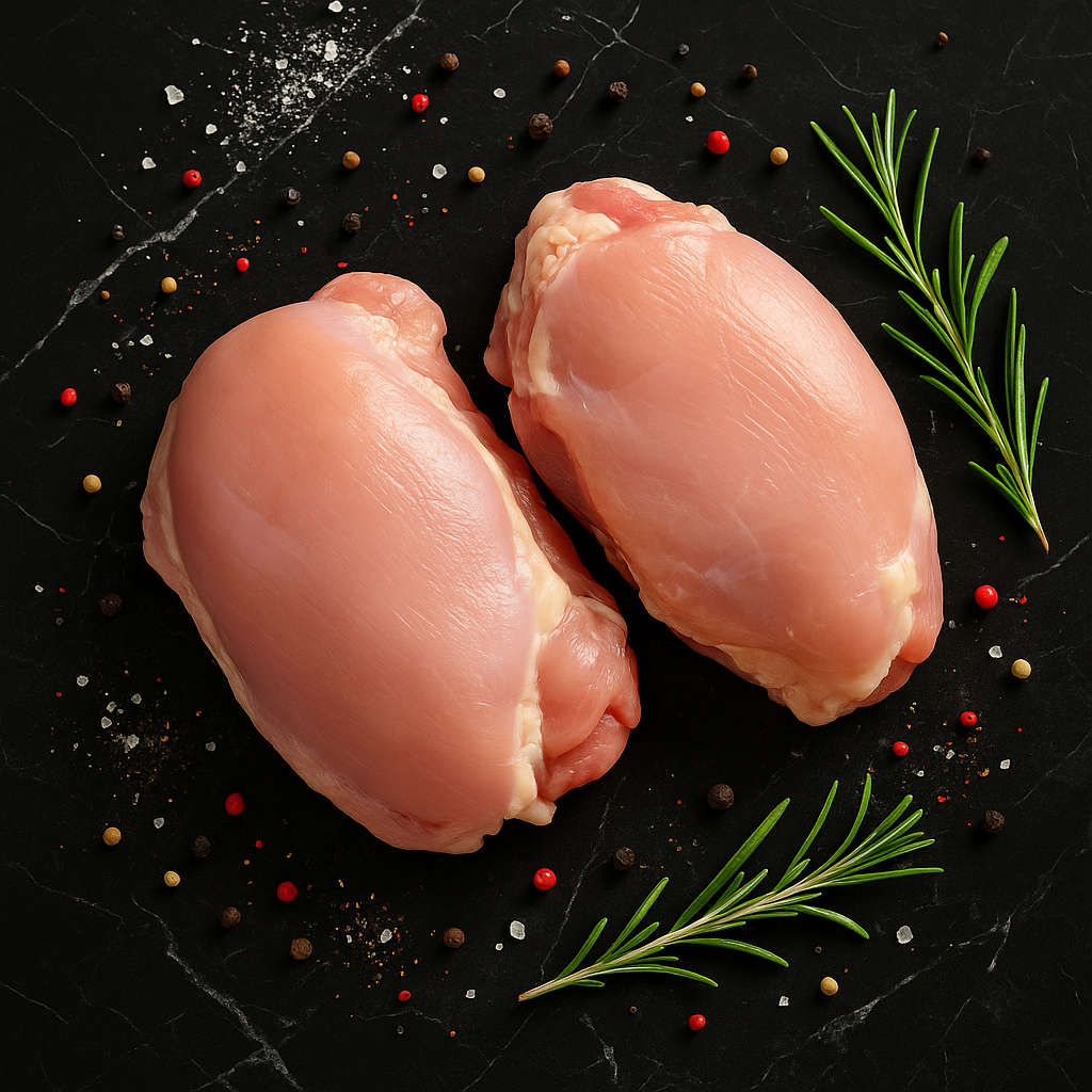 Chicken broiler drumstick meat without skin 2kg vacuum packed