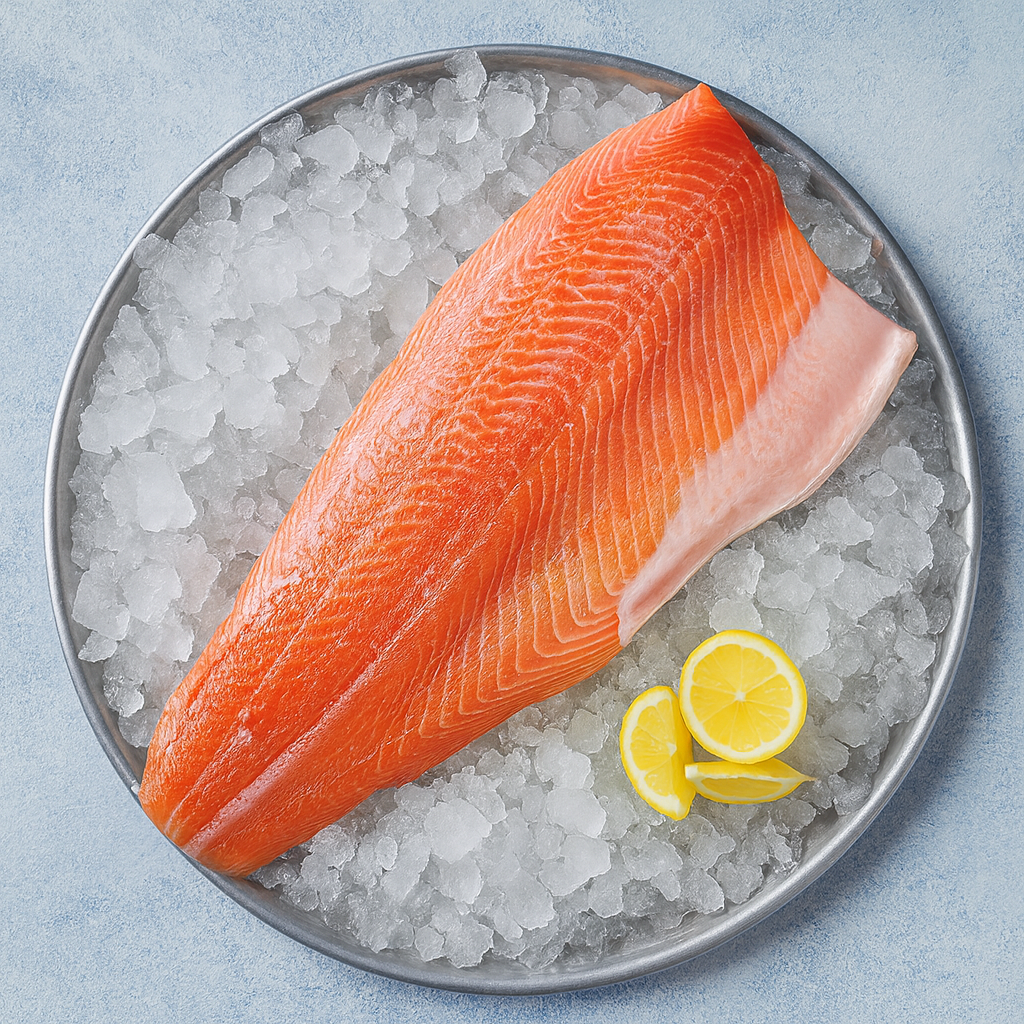 Lašišos filė C Trim su oda 1,4-1,8+ ~12kg