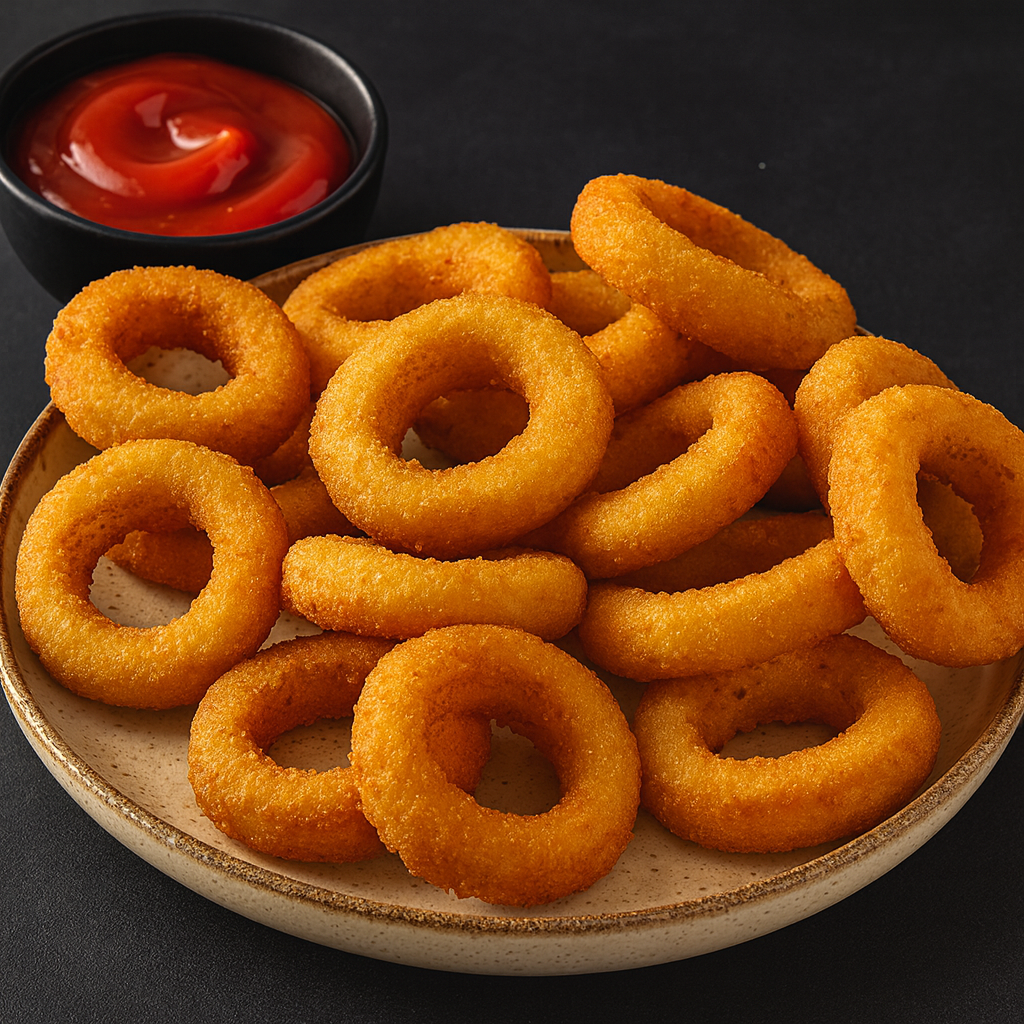 Onion rings, dipped, 1kg