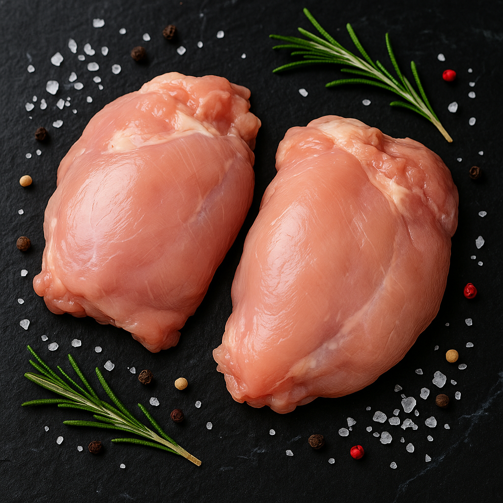 Chicken broiler drumstick meat without skin, vacuum packed 2.5kg