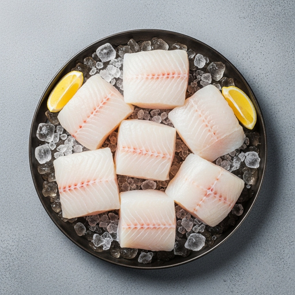 Atlantinės menkės file su oda 140-240g 6,8kg