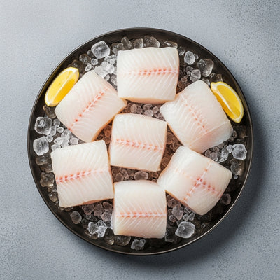 Atlantinės menkės file su oda 140-240g 6,8kg