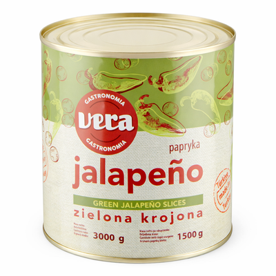Зеленые перцы халапеньо, нарезанные ломтиками, 3 кг