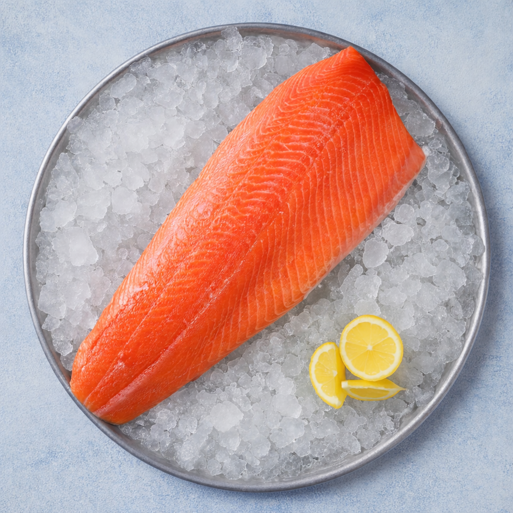 Lašišos filė C Trim su oda 1,4-1,8+ ~12kg