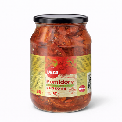 Вяленые помидоры в стеклянной банке 1,6 кг / 950 г