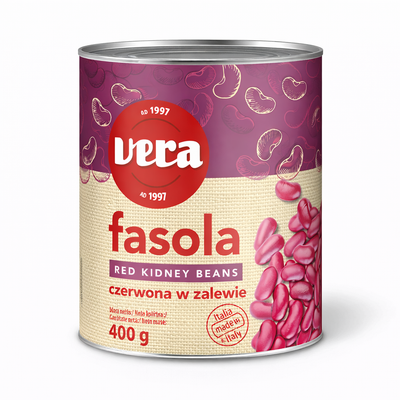 Консервированная красная фасоль 400/240 г