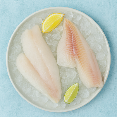 Филе сайды без кожи 100-300 г, быстрозамороженное, без глазури, 10 кг